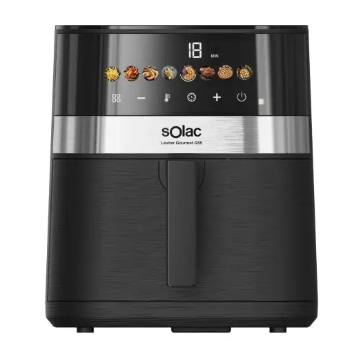 Friteuza cu aer cald Solac Leviter Gourmet G55 55L Display digital 8 programe Preț mic