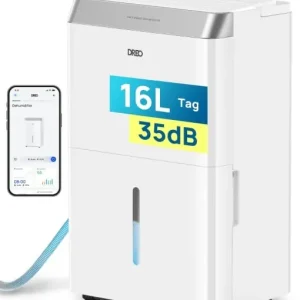 Dezumidificator Dreo 16L24h 30m2 3 moduri rezervor 34L control prin aplicatie Promoție