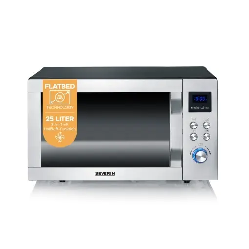 Ultima șansă Cuptor cu microunde Severin MW 7777 3-in-1 NegruEdelstahl Flatbed Grill si Functie Aer Cald