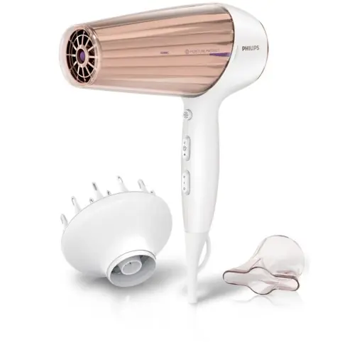 Uscator de par Philips HP828000 MoistureProtect 2300W Ionizare 6 trepte de temperatura si viteza Ultima șansă