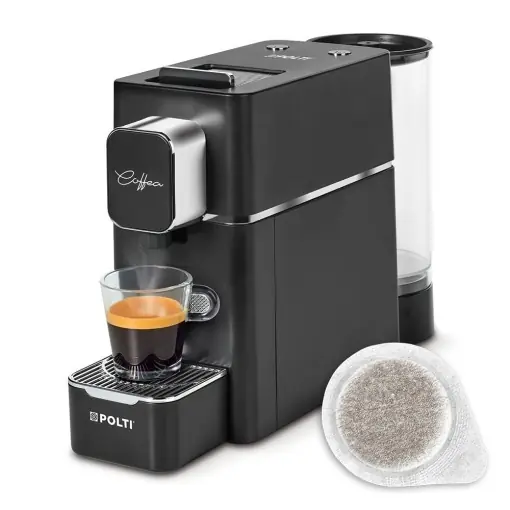 Popular Espressor Polti Coffea S15B Negru Compatibil cu Paduri ESE 44 mm