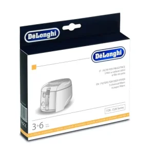 Cel mai vândut Filtre DeLonghi pentru friteuze model F28 3 filtre carbon activ 6 filtre de hartie