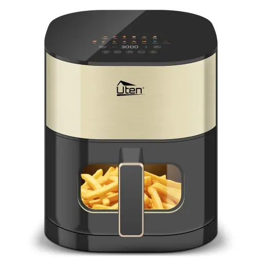 Livrare rapidă Friteuza cu aer cald Uten Dual Blaze 55L 14 programe ecran LED functie start intarziat