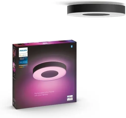 Plafoniera LED Philips Hue White Color Ambiance Infuse L 3700lm control inteligent negru Reduceri