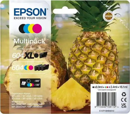 Transport gratuit Cartuse cerneala Epson Original 604XL Multipack 4 culori compatibil XP-2200XP-4205WF-2950DWF
