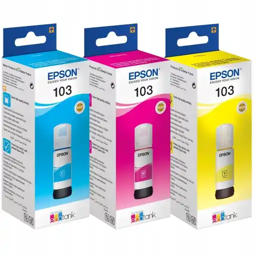 Nu rata Epson EcoTank 103 Tinta Originala Cyan Compatibilitate EcoTank