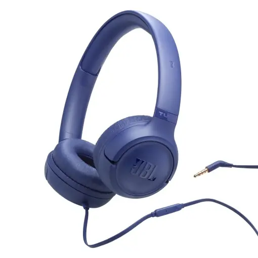 Casti JBL Tune 530 On-Ear cu Microfon Sunet JBL Pure Bass Culoare Albastra Doar azi
