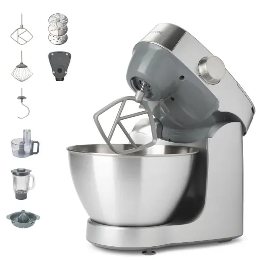 Retur ușor Robot de bucatarie Kenwood Prospero KHC29AO0SI 1000 W bol inox 43 L accesorii incluse argintiu