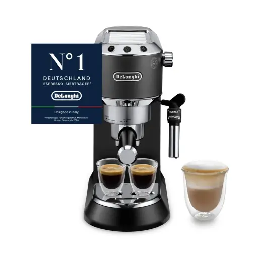 Vezi acum Espressor DeLonghi Dedica Style EC685BK 15 cm Sistem Cappuccino Reglabil Negru