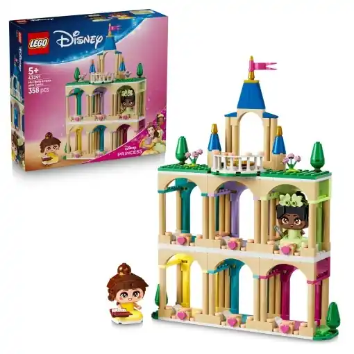 LEGO Disney Princess 43291 Castelul Mini-Printeselor Belle si Tiana 3 Etaje 358 Piese Ofertă exclusivă