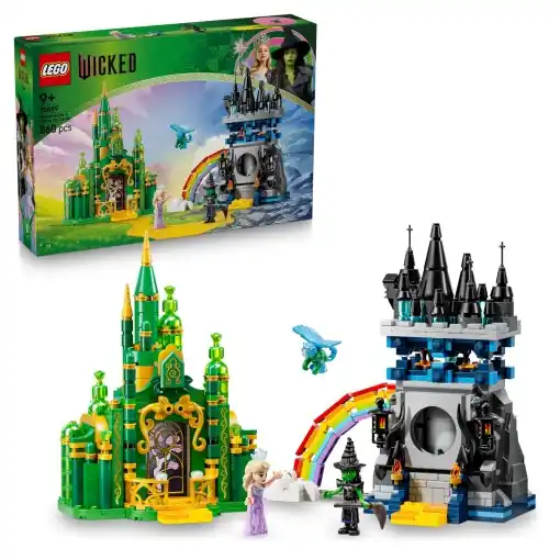 Cel mai vândut LEGO Emerald City Kiamo Ko Castle 75689 Set creativ cu minifigurine si accesorii