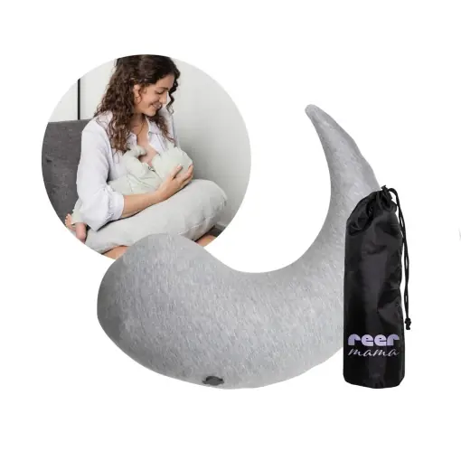 Preț redus Perna de alaptare reer Mama Air ergonomica gonflabila cu husa detasabila ideala pentru calatorii