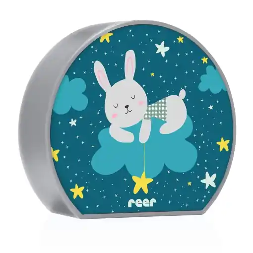 Retur gratuit Lampa de veghe Reer MyBabyLight Hase cu motiv iepuras LED portabila gri