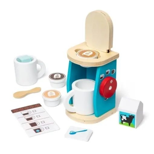Set de joaca din lemn Melissa Doug, 11 piese, pentru copii 3-6 ani Livrare gratuită