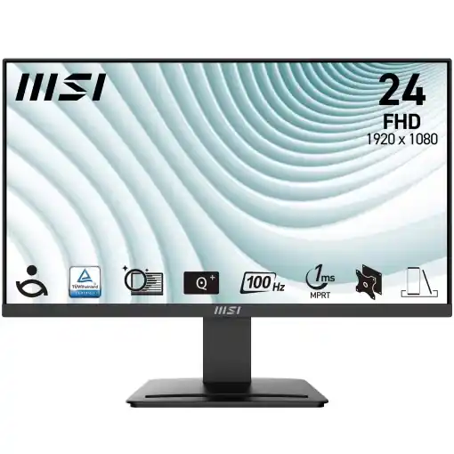 Ofertă exclusivă Monitor LCD VA Full HD 23.8 inch MSI Pro MP2412, 100Hz, Negru
