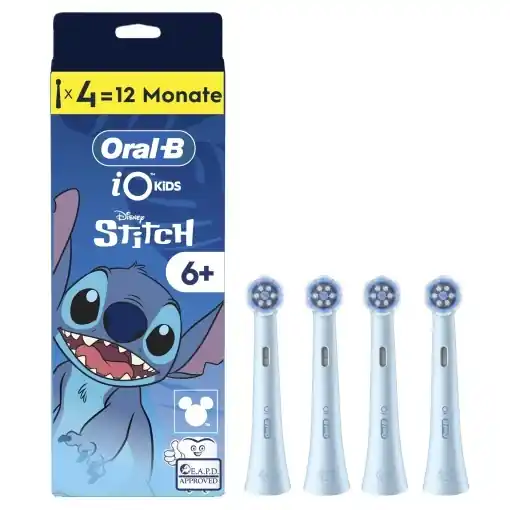 Popular Capete de periuta Oral-B iO Kids 6, Stitch, 4 bucati, Albastre, pentru copii 6