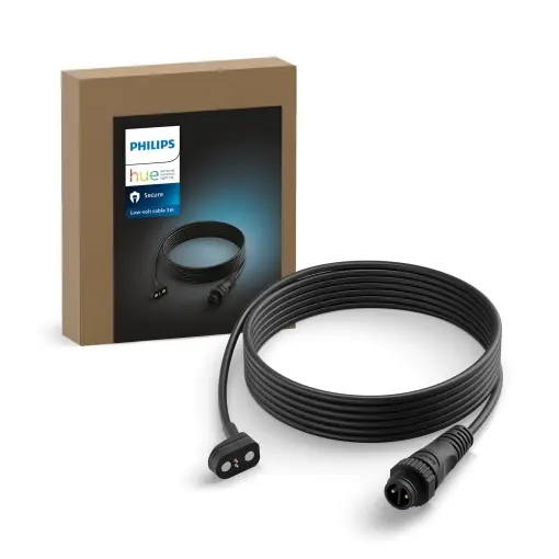 Cablu prelungitor USB 3m pentru camere Philips Hue Secure, exterior, negru Nu rata