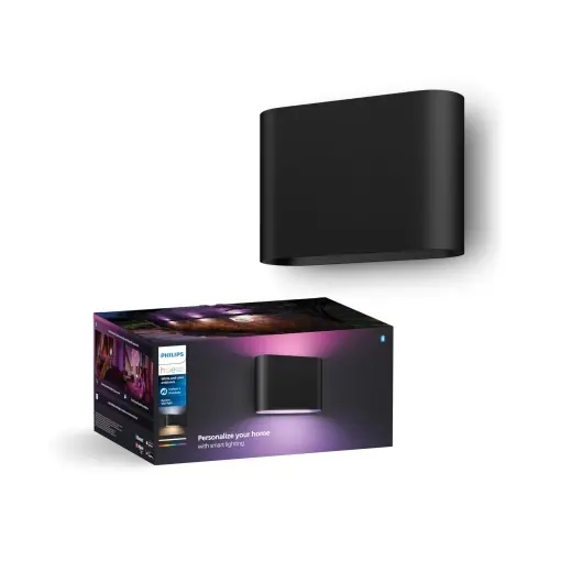 Aplica LED inteligenta Philips Hue Dymera, 2 lumini ajustabile, IP44, negru Cel mai vândut