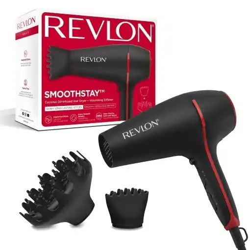 Uscator de par Revlon RVDR5317, 2000W, Tehnologie ceramica si turmalina, Accesorii styling Reducere extra
