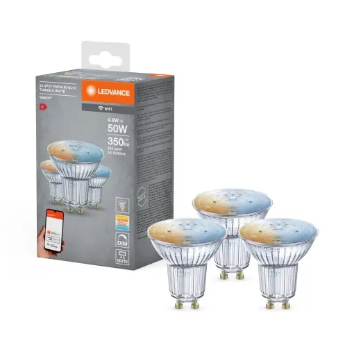 Plată sigură Bec LED inteligent Ledvance SMARTWIFI PAR16, 5W, lumina reglabila, 2000-6500K