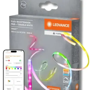 Banda LED inteligenta LEDVANCE SMART MATTER FLEX, extensibila, 1M, RGB si alb reglabil Plată sigură