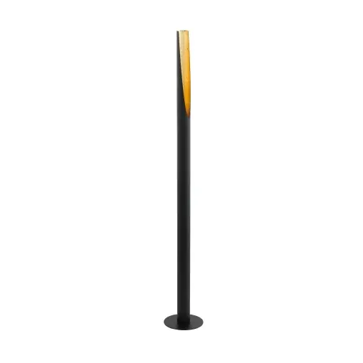 Lampa de podea EGLO Barbotto, metal, negru si auriu, LED, 137 cm Reducere de preț