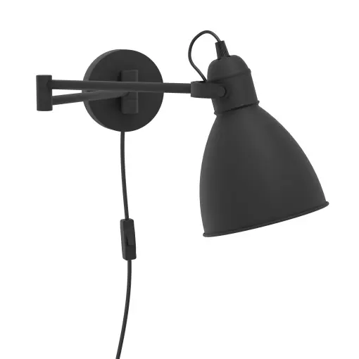Reducere specială Aplica de perete EGLO San Peri, design vintage industrial, negru, E27