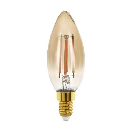 Cumpără acum Bec LED decorativ EGLO E14, 4W, dimabil, lumina calda, design vintage