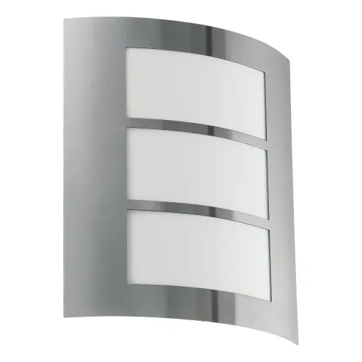 Aplica de perete exterior EGLO City, design modern, IP44, inox argintiu Cumpărături sigure
