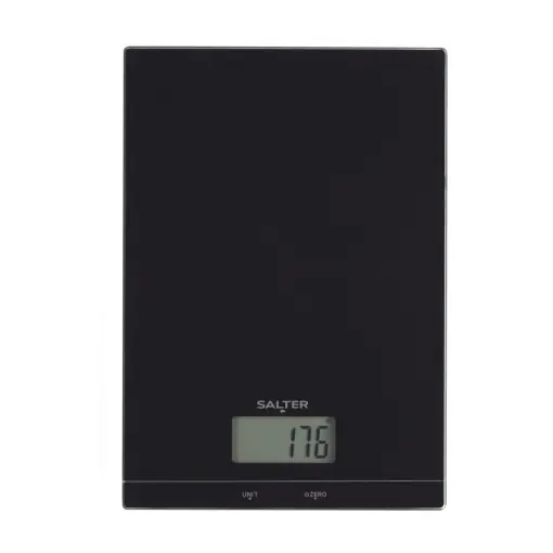 Bestseller Cantar de bucatarie electronic Salter Glass, capacitate 5 kg, negru, functie Tara
