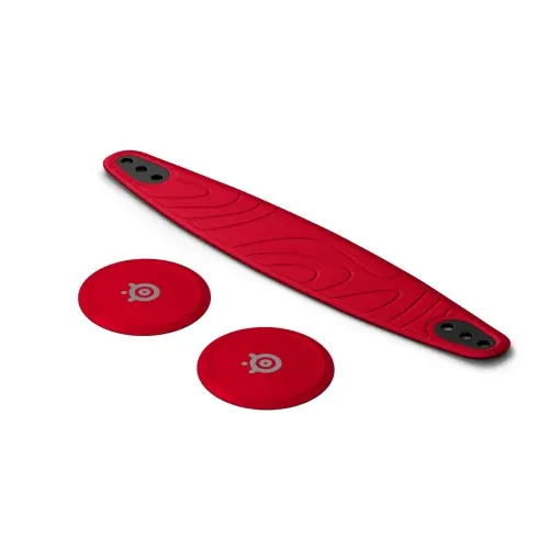 Accesorii Casti Gaming SteelSeries Arctis Nova Booster Pack, Cherry Red, Personalizabil Livrare rapidă