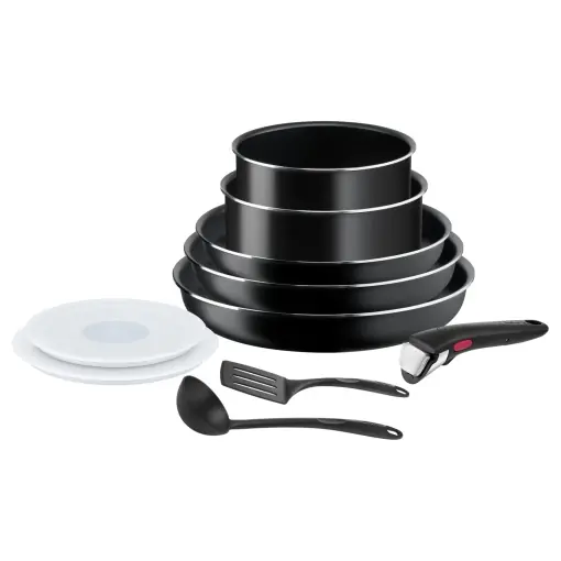 Set oale si tigai Tefal Ingenio Easy On, 10 piese, antiaderente, maner detasabil, fara inductie Ultima șansă