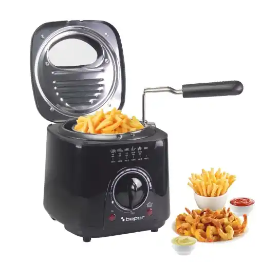 Friteuza electrica Beper P101FRI100, 1L, 950W, negru, filtru lavabil Vezi acum