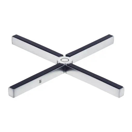 Suport pentru oale WMF MisterX, 19x19 cm, otel inoxidabil, pliabil, cu baza din silicon Ofertă de sezon