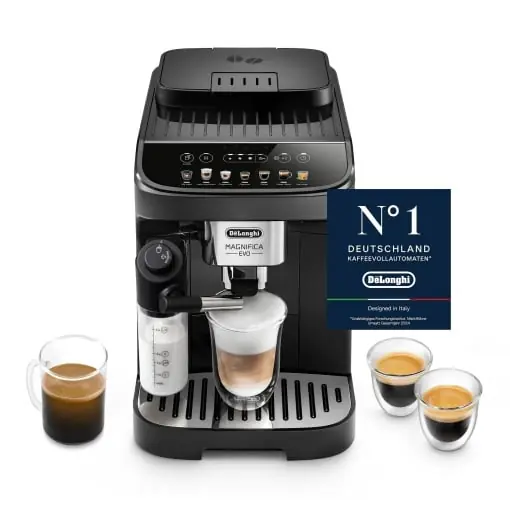 Espressor cafea DeLonghi Magnifica Evo ECAM292.81.B, 7 bauturi, sistem LatteCrema, negru Premium