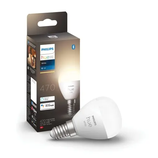 Bec LED E14 Philips Hue White, 5.7W, dimabil, lumina calda, control prin aplicatie Mai ieftin