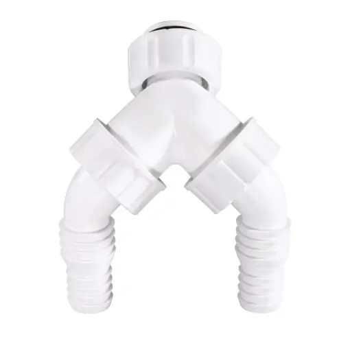Expediere rapidă Adaptor Sifon Xavax Dualer, Alb, Poliipropilen, Cu Valva Anti-Reflux