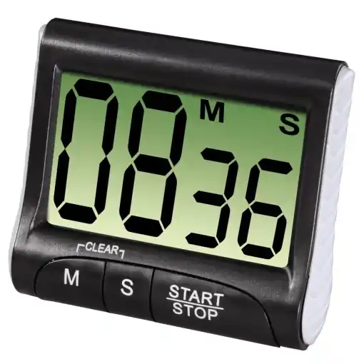 Reducere extra Cronometru digital de bucatarie Xavax, functie timer si stop, afisaj mare, negru