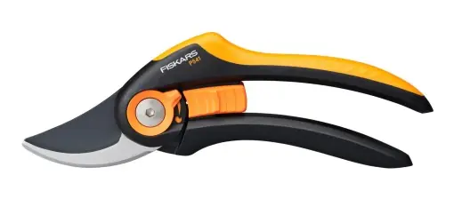 Livrare expres Foarfeca de gradina Fiskars Plus SmartFit P541, 20,1 cm, NegruPortocaliu, Lame din otel inoxidabil