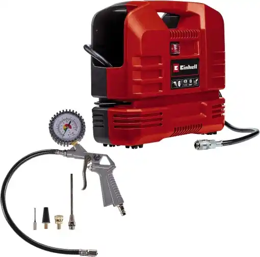 Doar azi Compresor portabil Einhell TC-AC 190 OF, 1100 W, 8 bar, 190 lmin, motor fara ulei