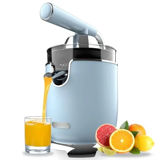 Cumpără online Storcator electric pentru citrice Cecotec Xqueeze RetroJuice 1000, 1000W, filtru inox, 500 ml, albastru