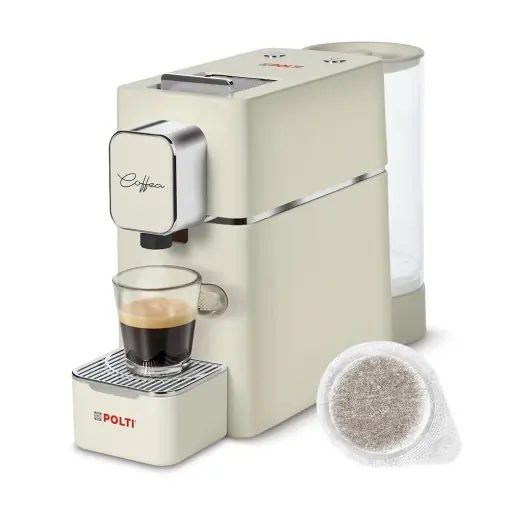Reducere Espressor cafea Polti Coffea S15C, 0.85 L, 19 bari, compatibil E.S.E. Pads, crem
