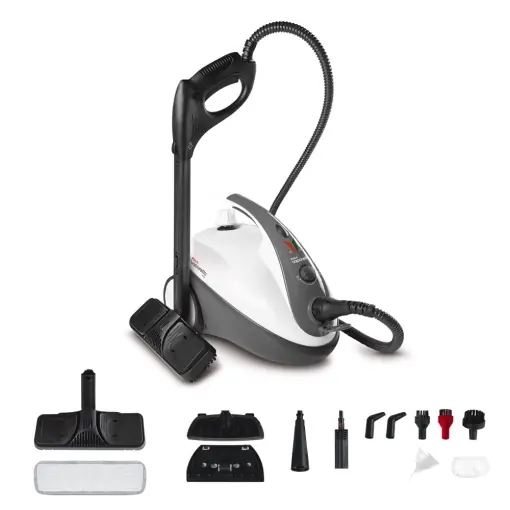 Expediere rapidă Aparat de curatare cu aburi Polti Smart 30 S, 1800 W, 3 bar, NegruAlb