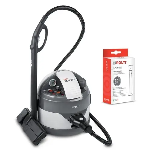 Ieftin Aparat de curatare cu abur Polti Vaporetto Eco Pro 3.0, 2000W, rezervor 2L, 9 accesorii, gri