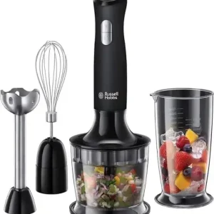 Blender 3-in-1 Russell Hobbs 24702-56, 500W, BPA-free, Negru Mat Preț redus