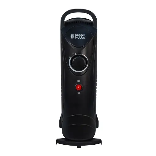 Ultima șansă Radiator electric portabil Russell Hobbs RHOFR3001, 650 W, 5 lamele, negru