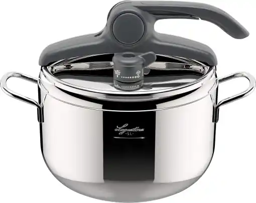 Plată sigură Oala sub presiune Lagostina Irradial Control LagoeasyUP, 5L, otel inoxidabil, compatibila inductie