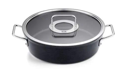 Cratita din aluminiu Fissler Adamant 28 cm, 4.3L, antiaderenta, capac sticla, pentru inductie Cumpără acum