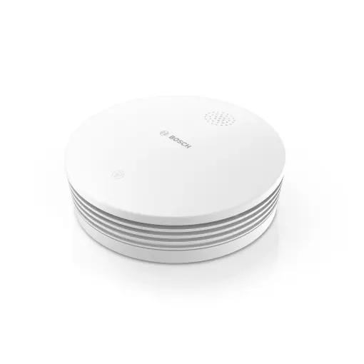 Ofertă de sezon Detector de fum inteligent Bosch Smart Home Rauchmelder II, baterie schimbabila, notificari prin aplicatie