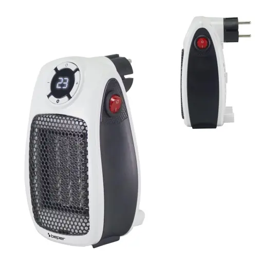 Aeroterma ceramica Beper P203TER350, 500W1000W, LED, Timer 24h, Termostat Nu rata